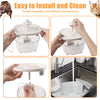 95oz/2.8L Pet Fountain, Electric Drinking Bowl Suitable for Multiple Pets, Colorless